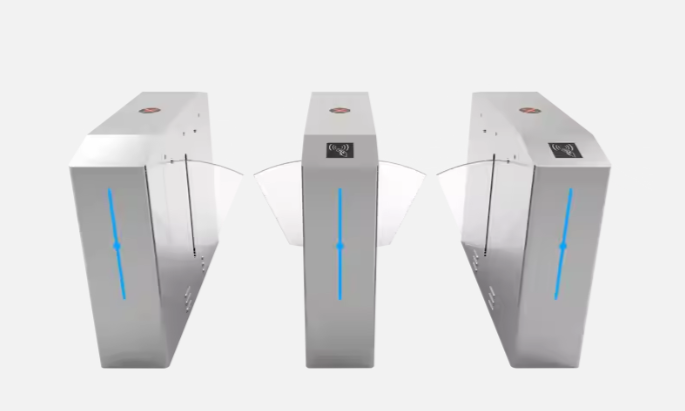 Flap Barrier DC Motor QR Code Smart Electronic Turnstile 304 SUS Turnstile Gate for Stadium School Flap Barrier DC Motor QR Code Smart Electronic Turnstile 304 SUS Turnstile Gate for Stadium School